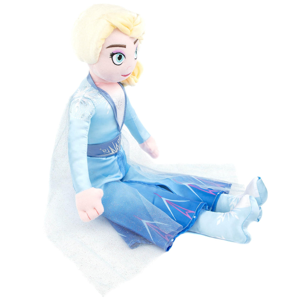 Jay Franco Disney Frozen Elsa Pillow Buddy durable and spot-clean friendly for adventures.