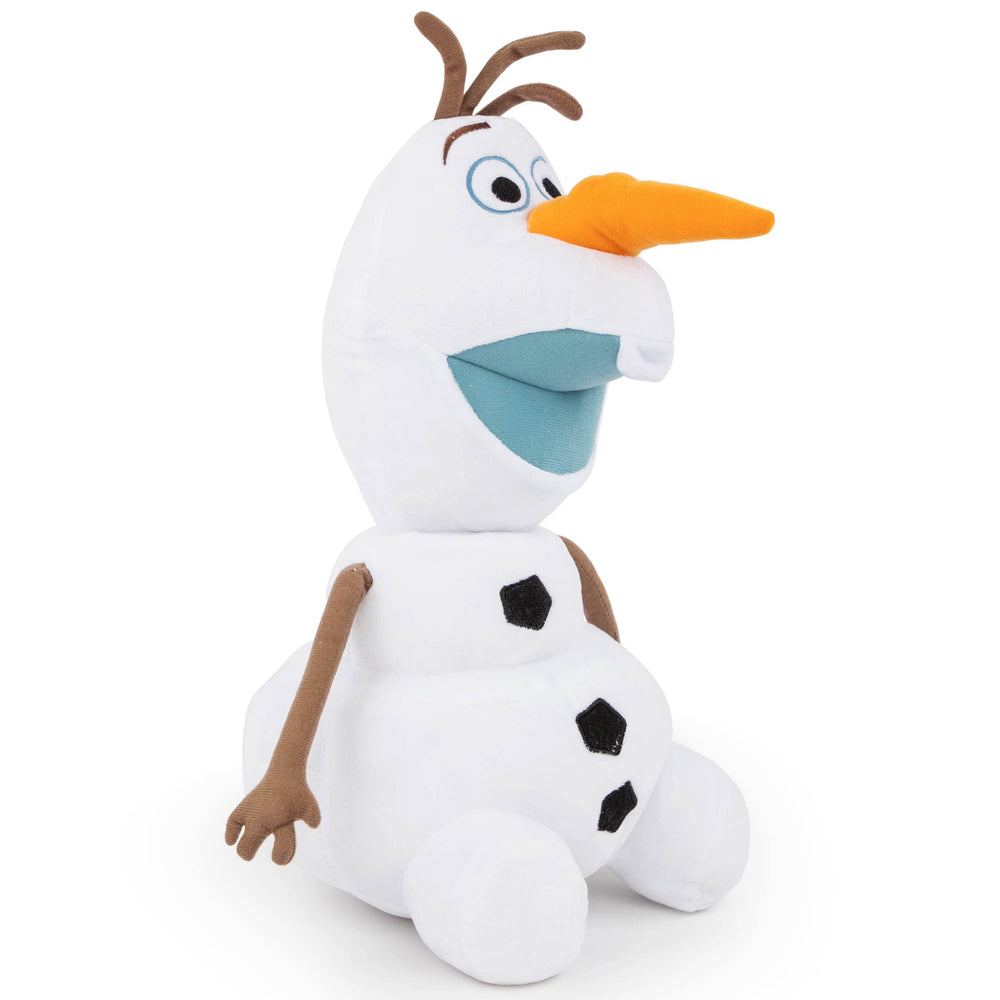Jay Franco Olaf pillow buddy fabric texture close up emphasizes plush softness.