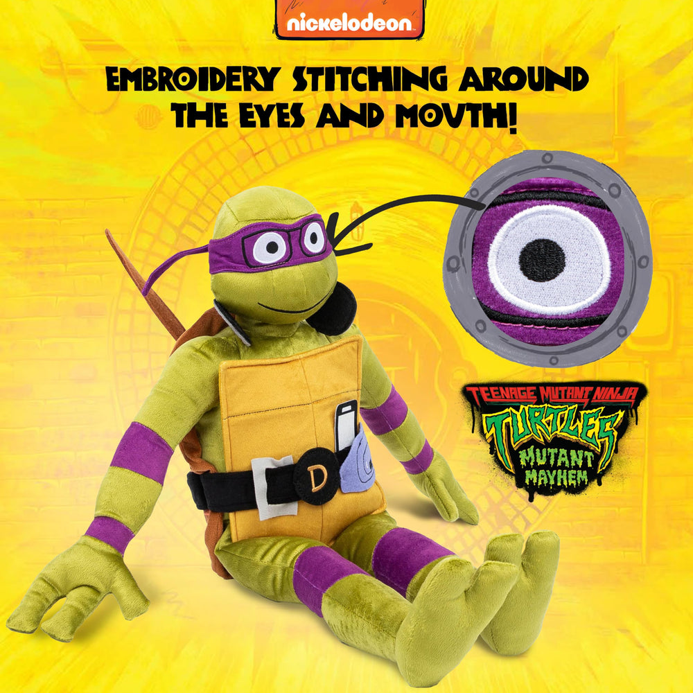 Jay Franco Donatello pillow buddy during playtime for imaginative fun