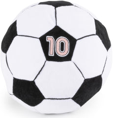 Jay Franco Messi plush pillow-ball front view for cozy lounging and soccer fan decor.
