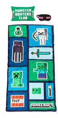 Jay Franco Minecraft Creeper slumber bag 27x54 for cozy sleepovers