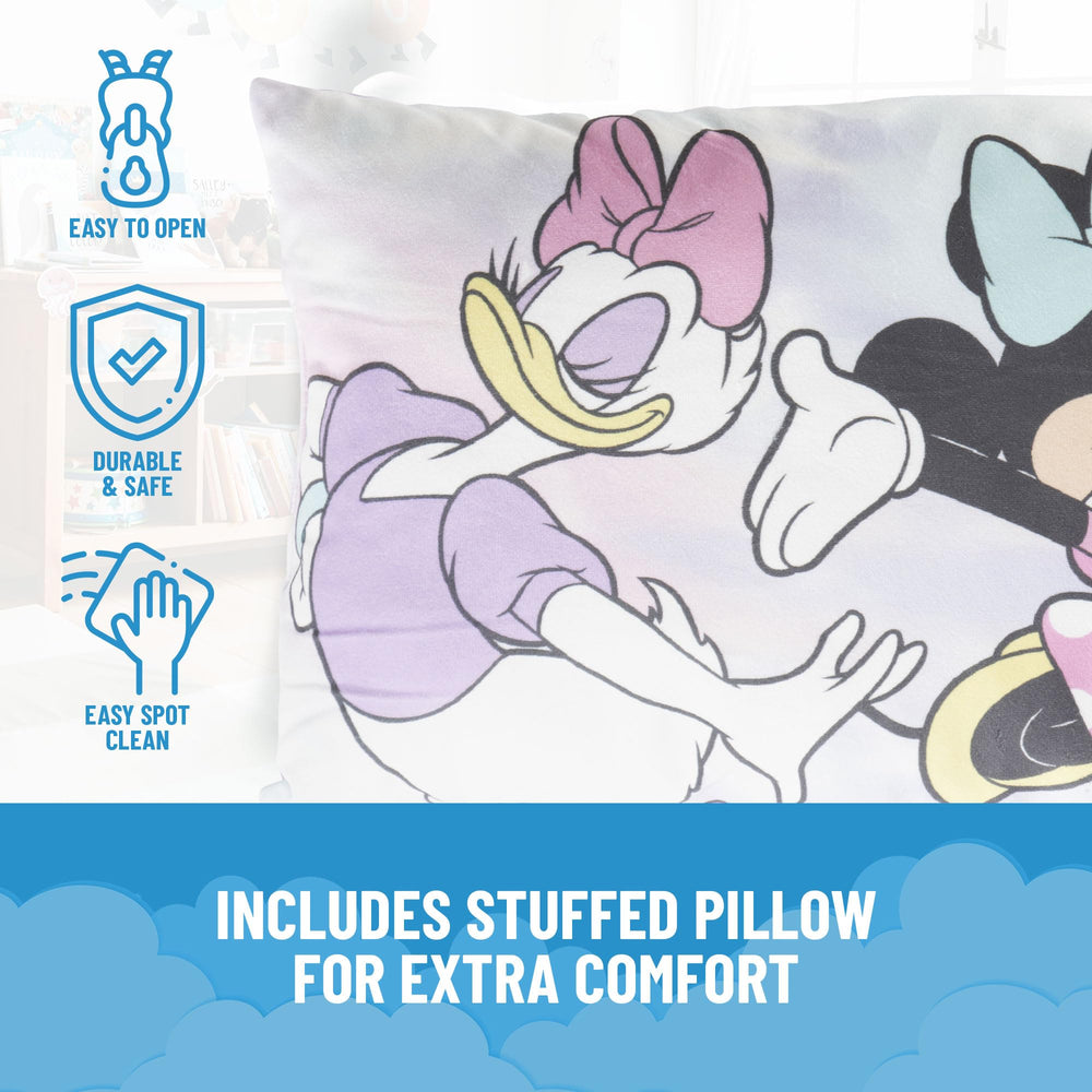 Jay Franco pillow, 17 by 11 inches, adds plush support for resting.