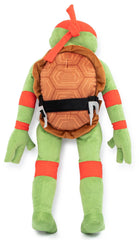 Jay Franco Raphael pillow buddy in car, ideal travel companion for kids.