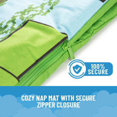 Jay Franco slumber bag roll-up design for compact storage.