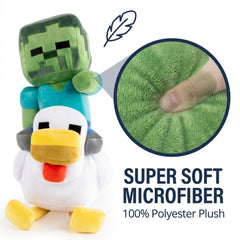 Jay Franco soft microfiber zombie-chicken plush texture close-up.
