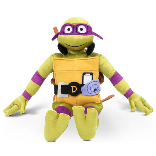 Jay Franco TMNT Donatello plush pillow buddy closeup for soft cuddling