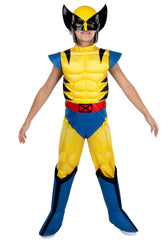 Jazwares Costume Play Wolverine padded jumpsuit with mask for immersive X-Men role-play.