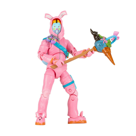 Jazwares Fortnite Legendary Rabbit Raider figure front view for dynamic posing and display.
