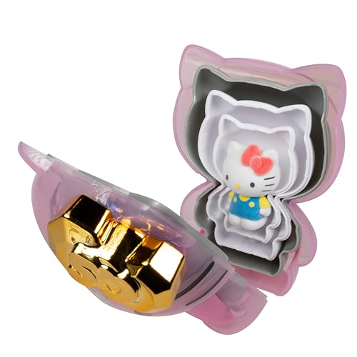 Jazwares Hello Kitty 50th Anniversary nesting figure in glitter finish, collectible display.