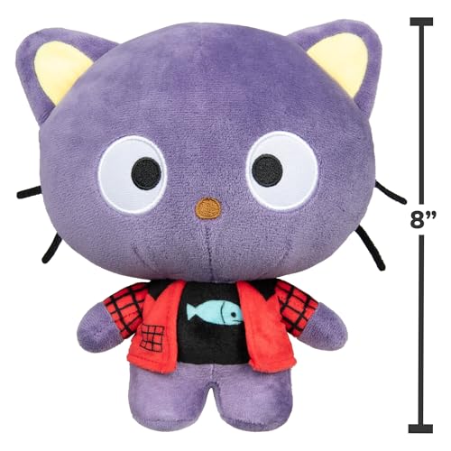 Jazwares Hello Kitty Punk Plush back view showing bold detailing for display
