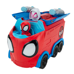 Jazwares Spidey Hauler front view for action-packed imaginative play.