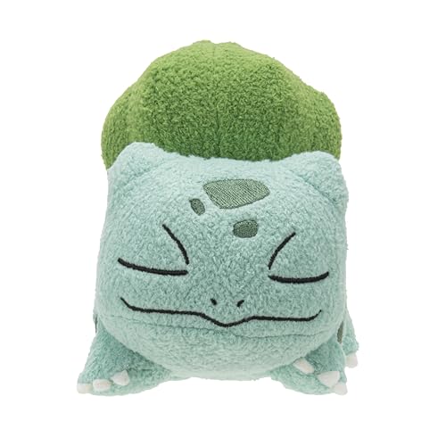 Jazwares Pokémon sleeping Bulbasaur plush comforting travel buddy for outings