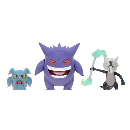 Jazwares Pokemon Battle Figure 3 Pack displayed for collection and play