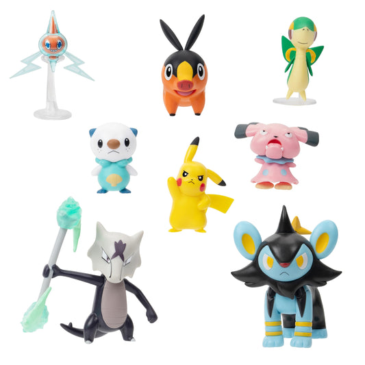 Jazwares Pokemon Battle Figure 8 Pack Pikachu 2-inch figure for authentic display