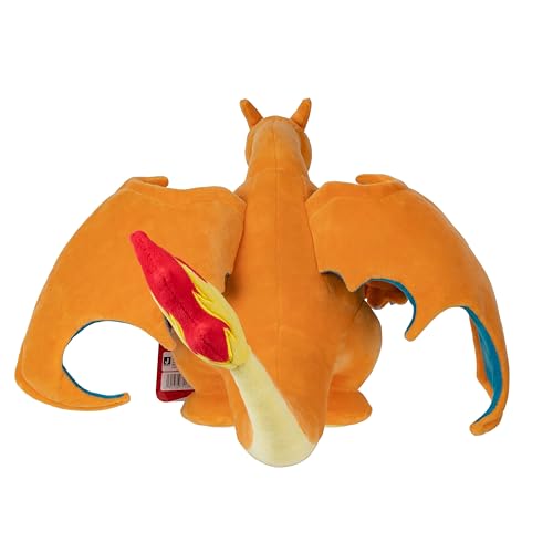Jazwares Pokémon Charizard plush authentic-details resembling animated series.