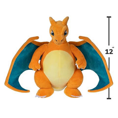 Jazwares Pokémon Charizard plush team-building with other 12-inch plush.