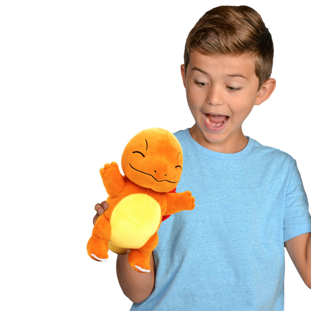 Jazwares Pokémon Charmander plush gift-ready display, perfect for birthdays.