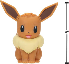 Jazwares Eevee Select Figure close-up detail on face, capturing animated-series style.