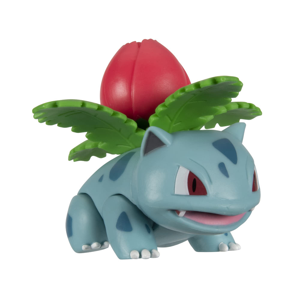 Jazwares Pokémon Grass-Type 3-Pack front view for display.