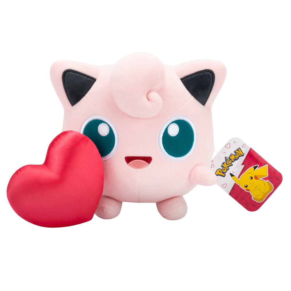 Jazwares Pokemon Jigglypuff plush officially licensed for authenticity.
