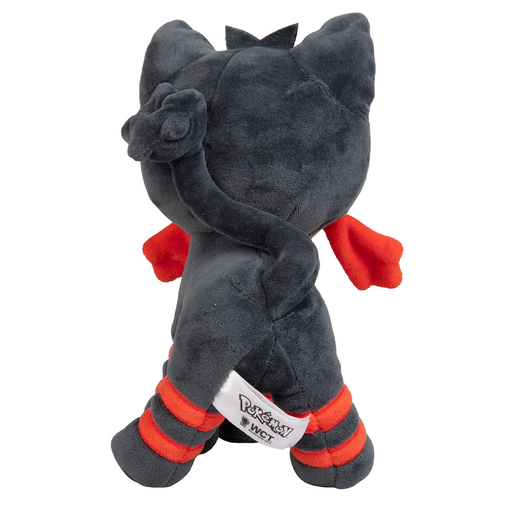 Jazwares Pokémon Litten plush 8in soft texture, cozy to hold.