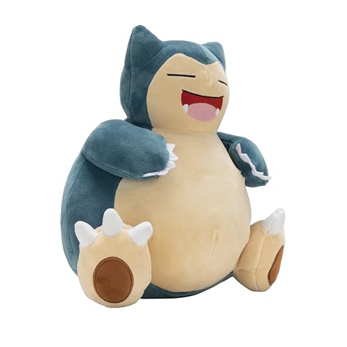 12-inch Snorlax plush by Jazwares, official merchandise for fans