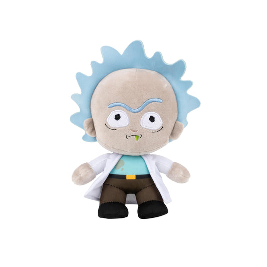 Jazwares Rick Plush 8-inch, ultra-soft cuddle buddy for fans and collectors.
