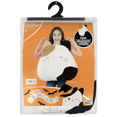 Jazwares Squishmallows Cam the Cat costume back view showing full coverage for events.
