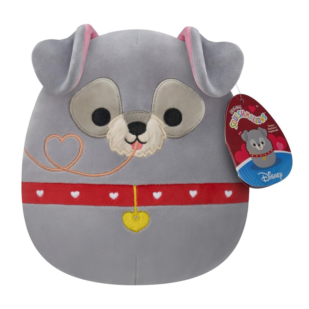 Jazwares Squishmallows Tramp plush front view, ultra-soft cuddle buddy for kids and collectors.