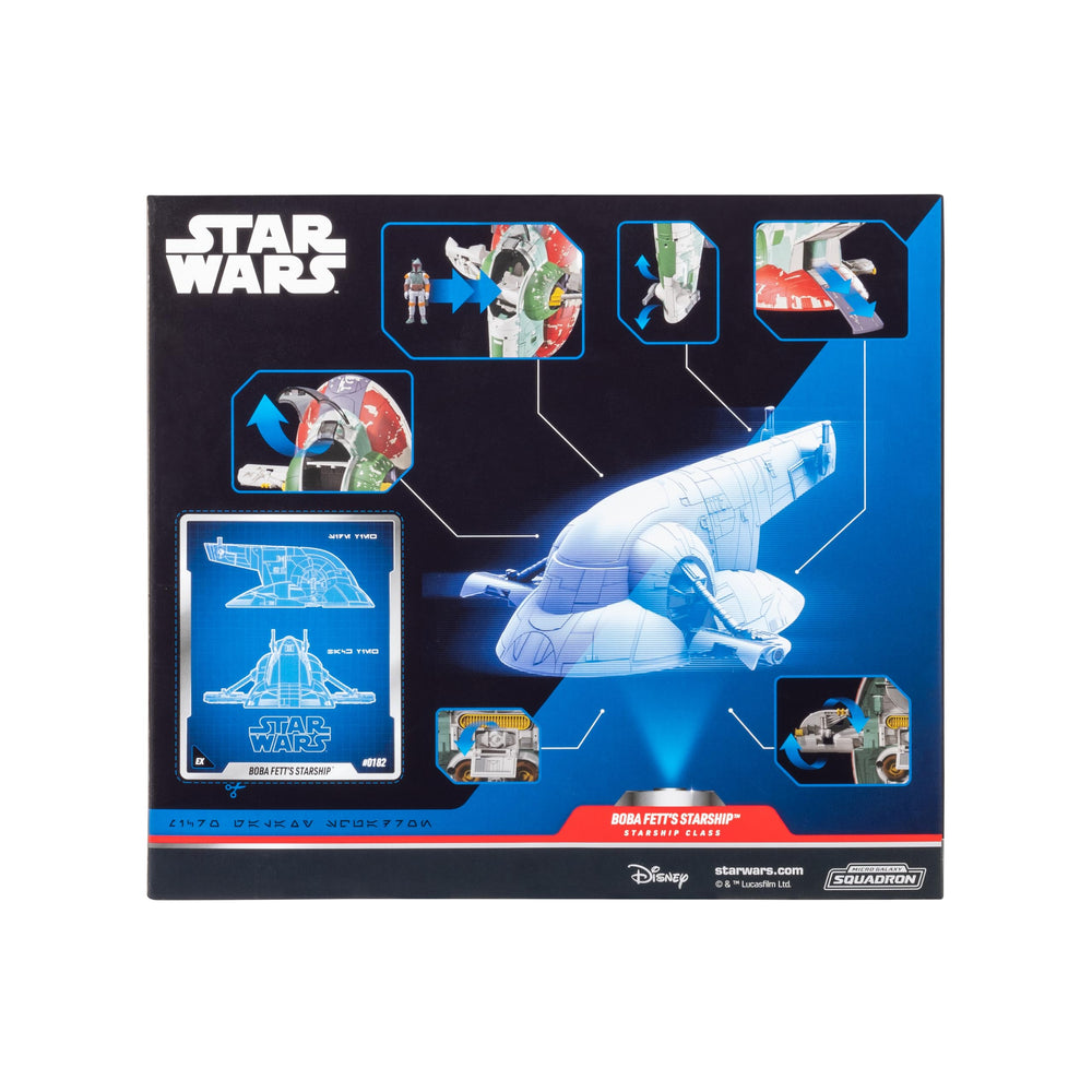 Jazwares Star Wars Micro Galaxy Boba Fett Starship seismic hatch detail