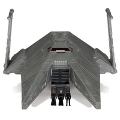 Jazwares Star Wars Micro Galaxy Squadron Inquisitor Transport Scythe cockpit opening reveals interior details