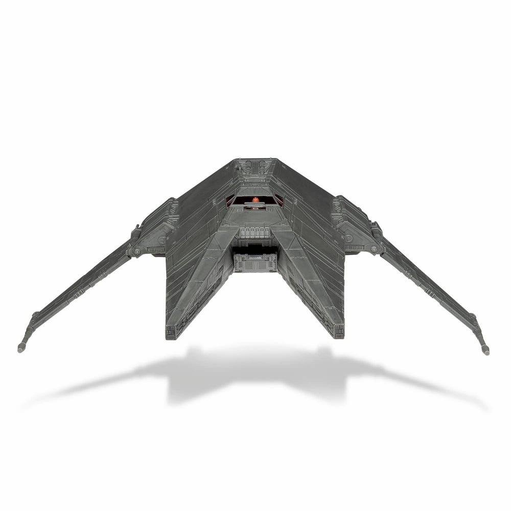 Jazwares Star Wars Micro Galaxy Squadron Inquisitor Transport Scythe landing gear in action for realism