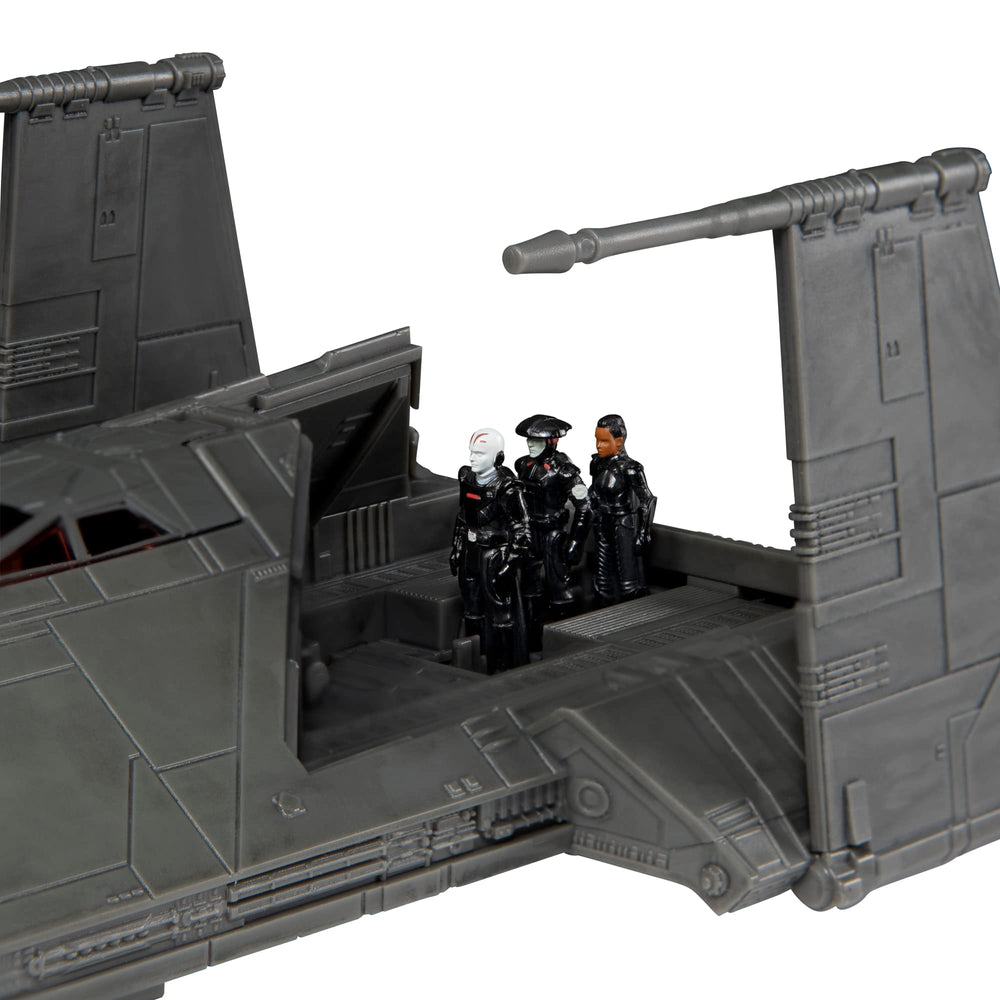 Jazwares Star Wars Micro Galaxy Squadron Inquisitor Transport Scythe rear lid ramp for action moments