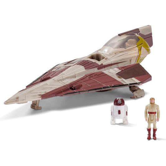 Jazwares Star Wars Obi-Wan Kenobi Jedi Starfighter with detailed 5-inch scale for display.