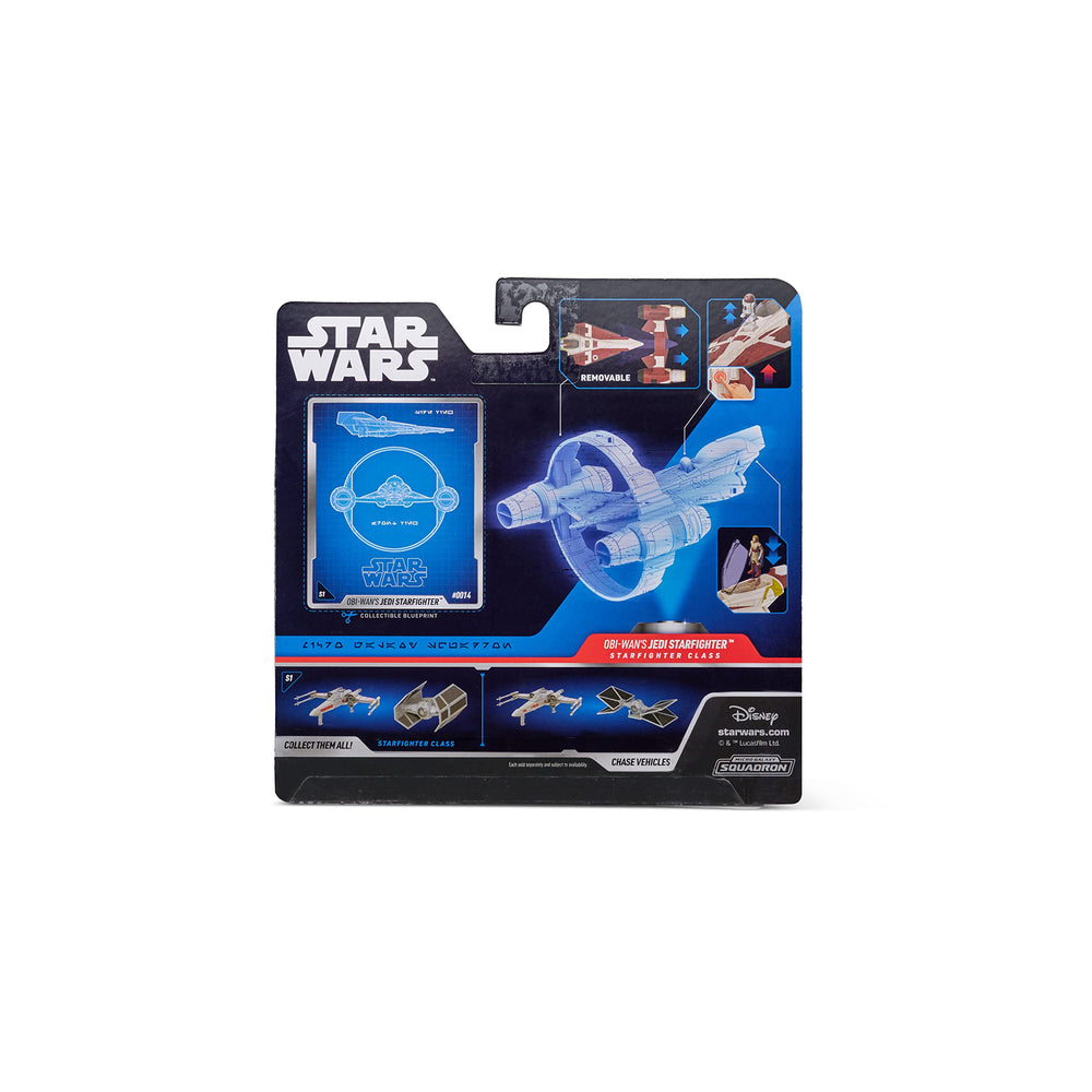 Jazwares Obi-Wan Kenobi micro figure included for quick display.