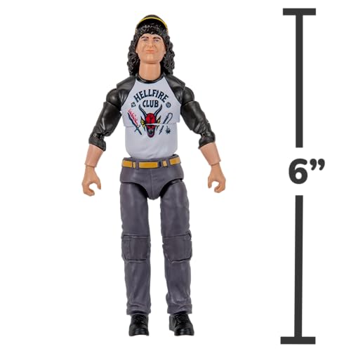 Jazwares Dustin Upside Down figure with alternate faceplates offers varied expressions.