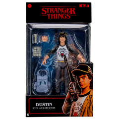 Jazwares Stranger Things Dustin Upside Down figure front view ideal for display.