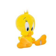 Jazwares Tweety plush eyes highlight charm and collectibility.