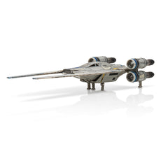 Sliding side doors on Jazwares U-Wing enhance storytelling details.