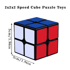 Jbpbslu 2x2 cube black, turning action, smooth turns for beginners