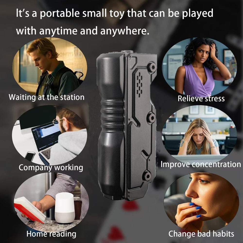 JC JIUCHUANG fidget gun metal in pocket demonstrates portable EDC for on-the-go focus.
