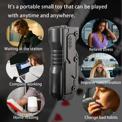 JC JIUCHUANG fidget gun metal in pocket demonstrates portable EDC for on-the-go focus.