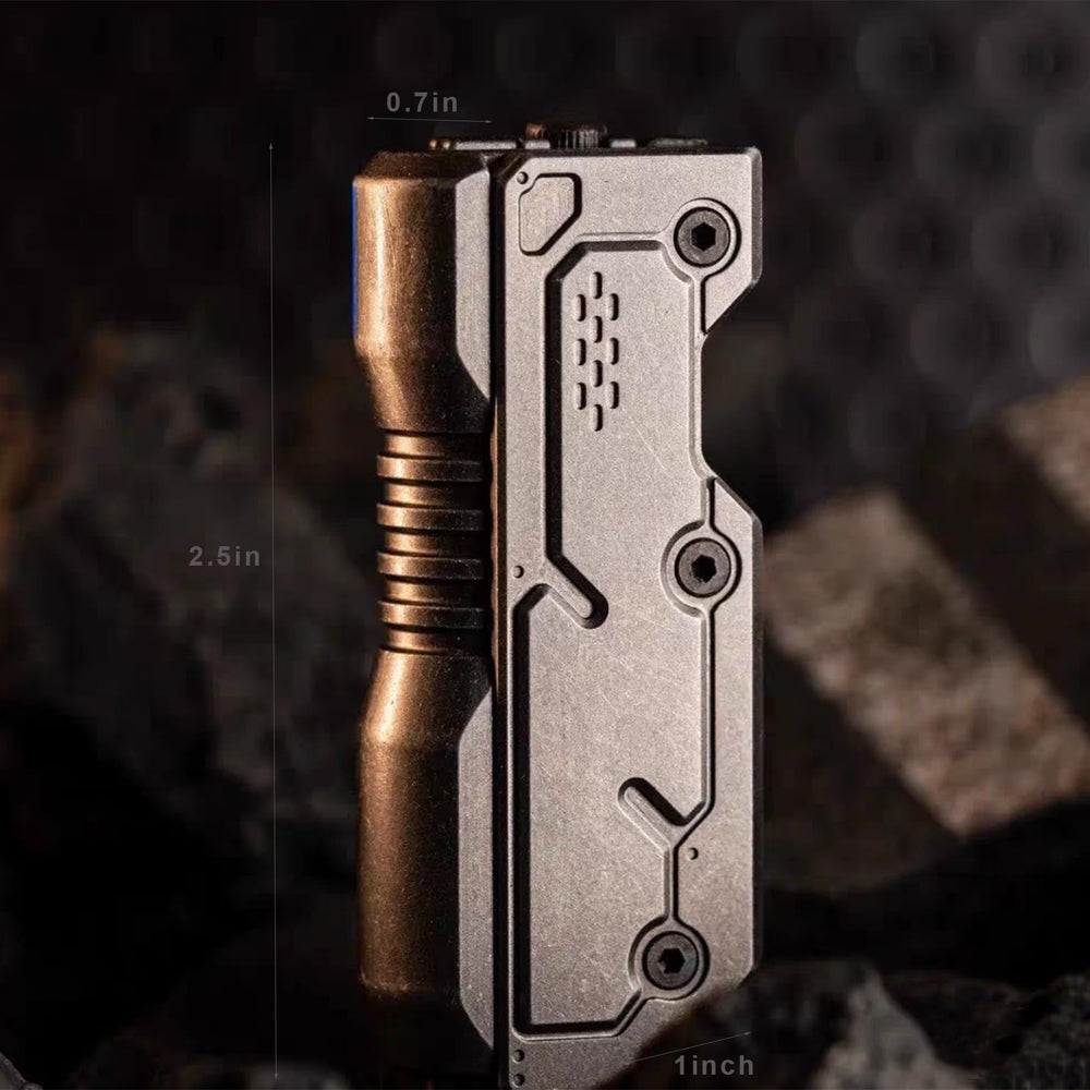 JC JIUCHUANG fidget gun metal side handheld shows smooth edges for comfortable grip.