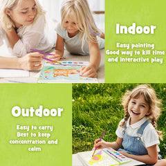JCREN Paint with Water Books animal-patterns page invites imaginative play.