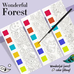 JCREN pocket-size watercolor book ideal for travel and on-the-go art