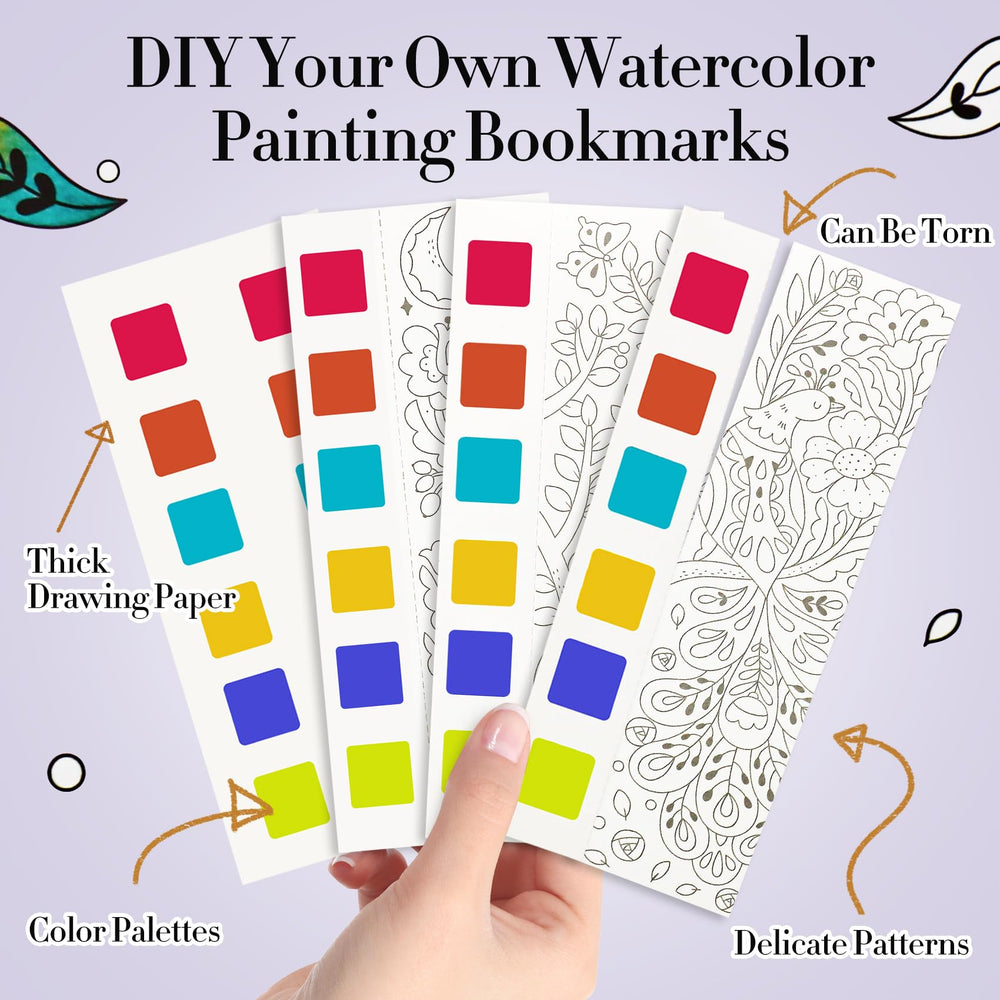 JCREN watercolor brush with water setup enabling mess-free painting