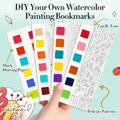 JCREN no-mess paper, thick cold-pressed pages keep artwork bright.