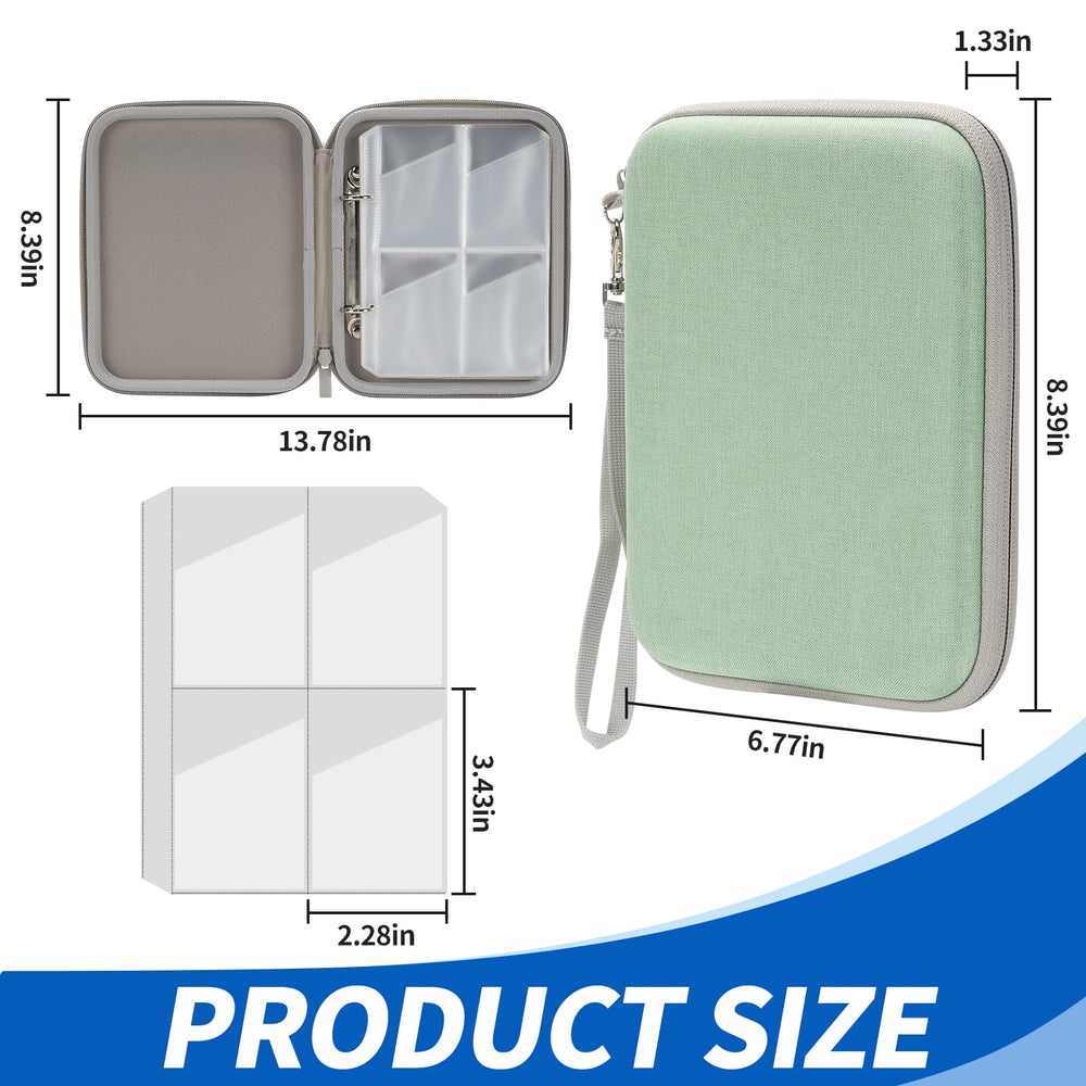 Jeachan durable PP pages keep cards secure and neatly arranged on the go