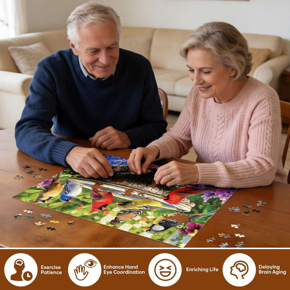 Jeacirio laser-cut puzzle pieces ensure a precise fit.