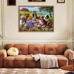 Jeacirio puzzle wall decor, finish becomes ready-to-hang art